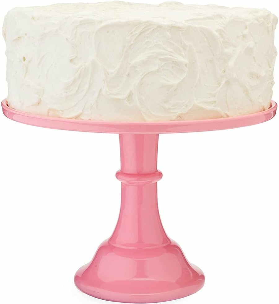 Glassware & Tabletop * | True Brands Pink Melamine Cake Stand