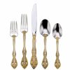 Glassware & Tabletop * | Oneida 18/10 Stainless Steel 20-Piece Flatware Set | Golden Michelangelo