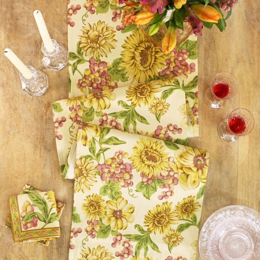 Glassware & Tabletop * | April Cornell 13 X 72 Primavera Table Runner | Natural