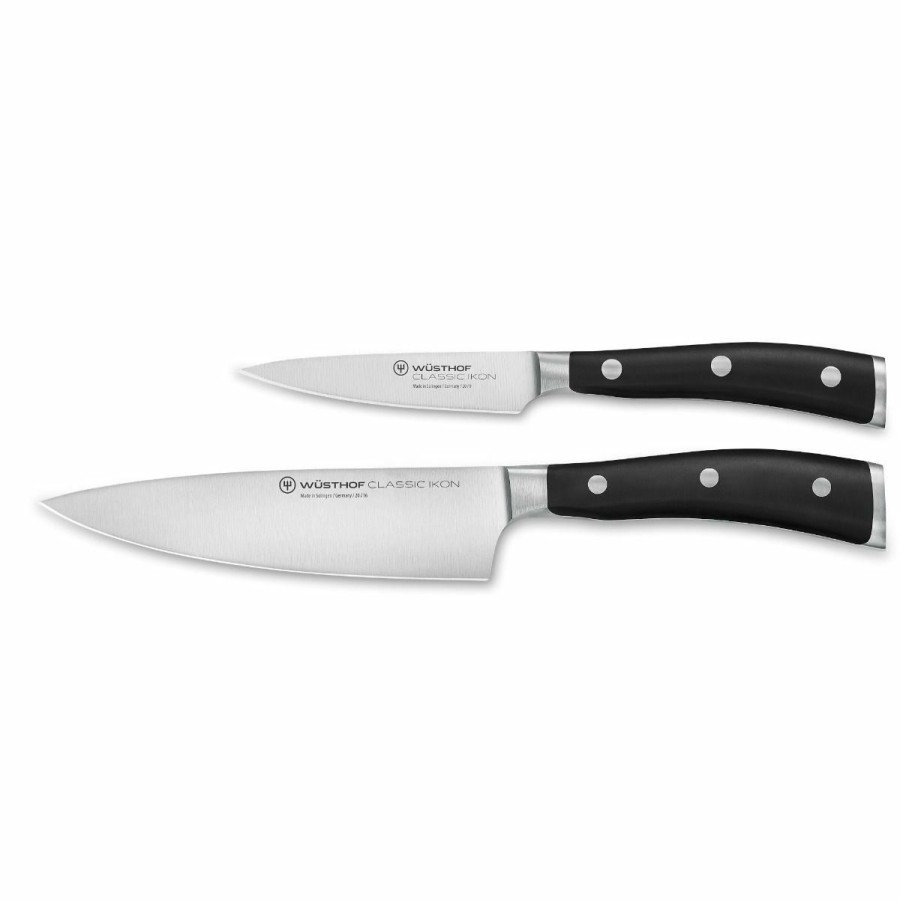 Knives * | Wusthof Cutlery Wusthof Classic Ikon 2-Piece Prep Knife Set | Paring & Cook'S Knives