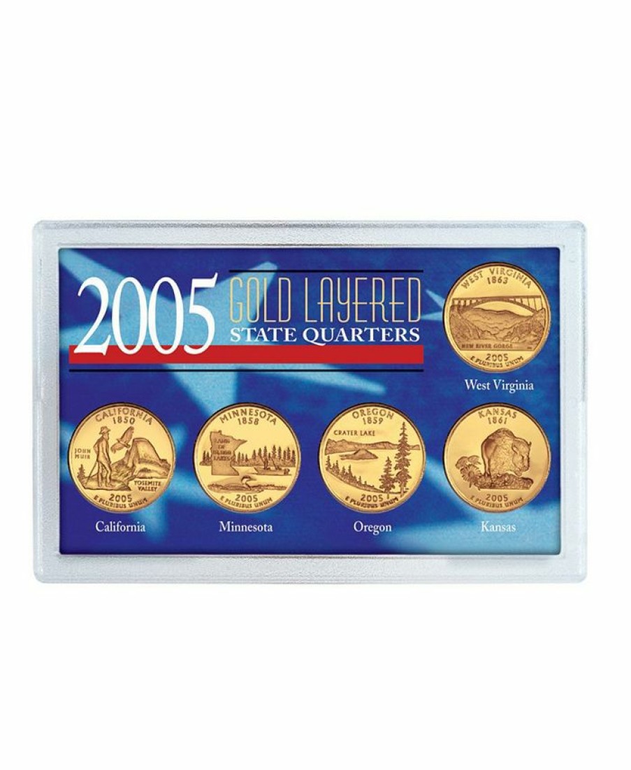 Misc_Gifts * | American Coin Treasures 2005 Gold-Layered State Quarters Multi