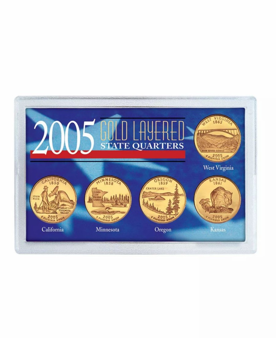 Misc_Gifts * | American Coin Treasures 2005 Gold-Layered State Quarters Multi