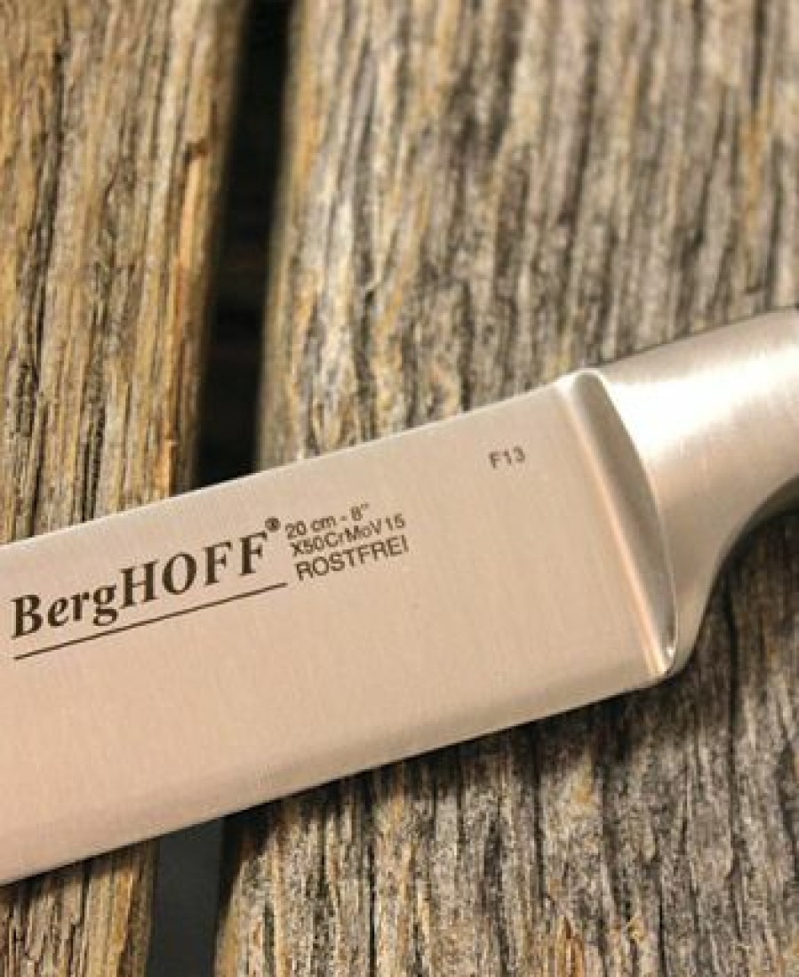 Kitchen * | Berghoff Gourmet 8 Stainless Steel Carving Knife Black