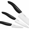 Knives * | Kyocera Revolution Black & White Ceramic 3-Piece Knife Set