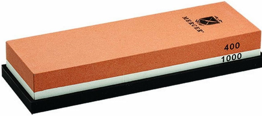 Knives * | Mercer Cutlery Mercer Knife Sharpening Stone Dual #400 & #1000 Grits