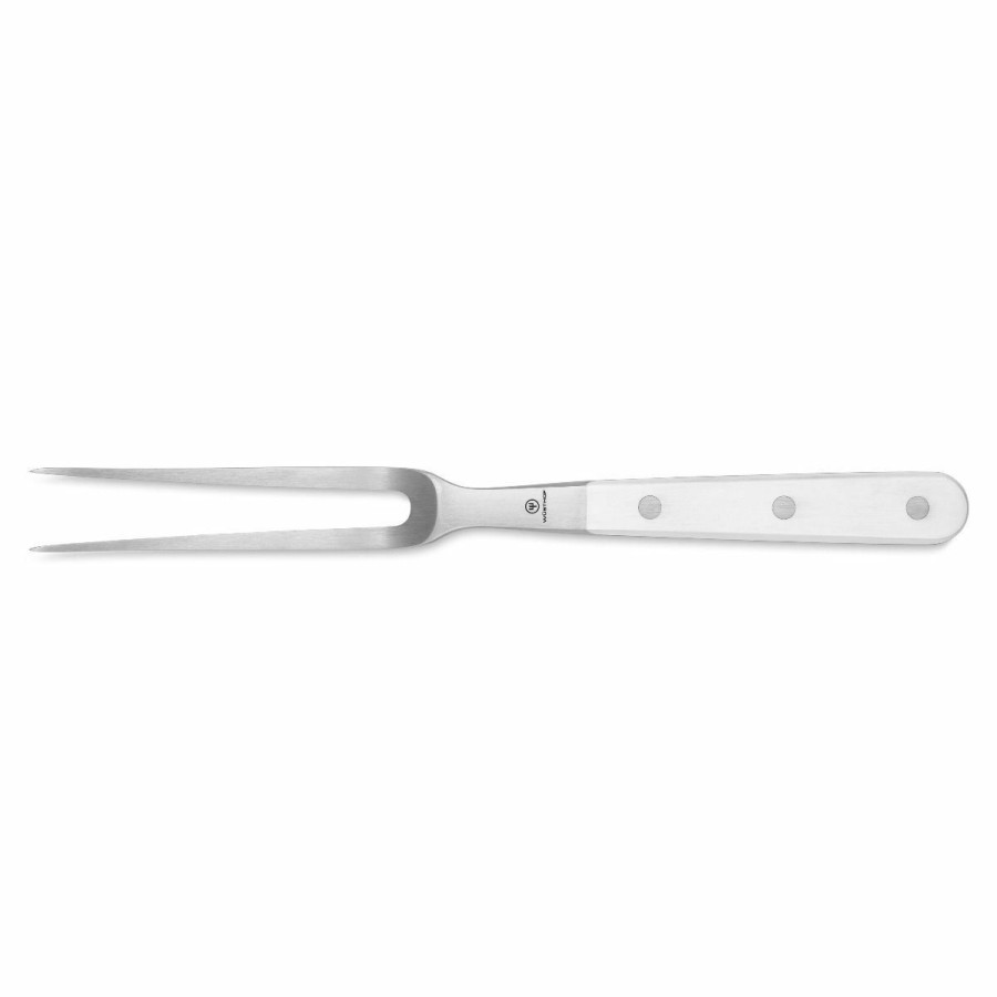 Knives * | Wusthof Cutlery Wusthof Classic White 6 Curved Meat Fork