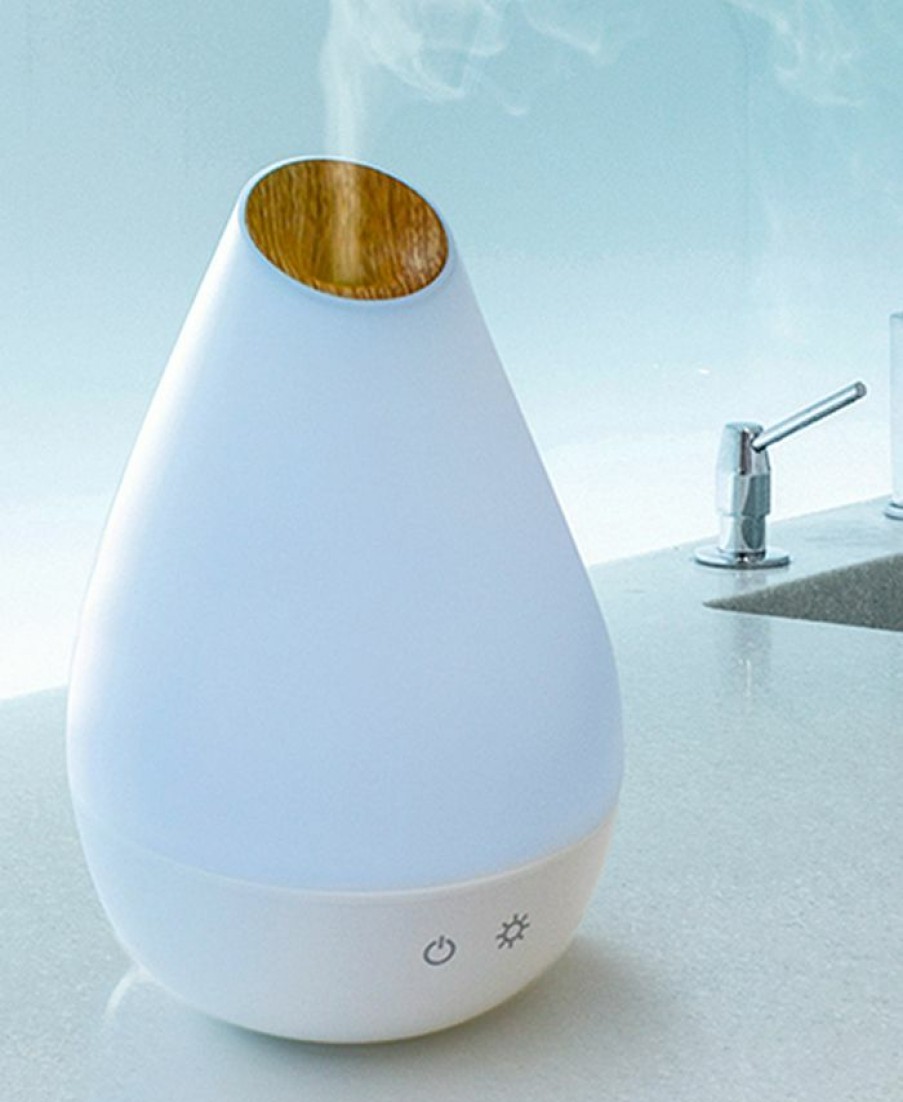 Kitchen * | Greenair Serene Living Essential Oil Diffuser Dewdrop White