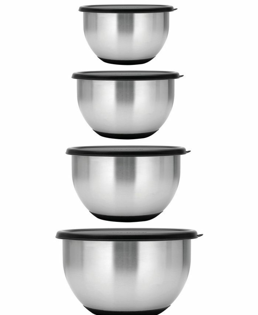 Kitchen * | Berghoff Essentials Collection Geminis 8-Pc. Mixing Bowl Set Stainless Steel