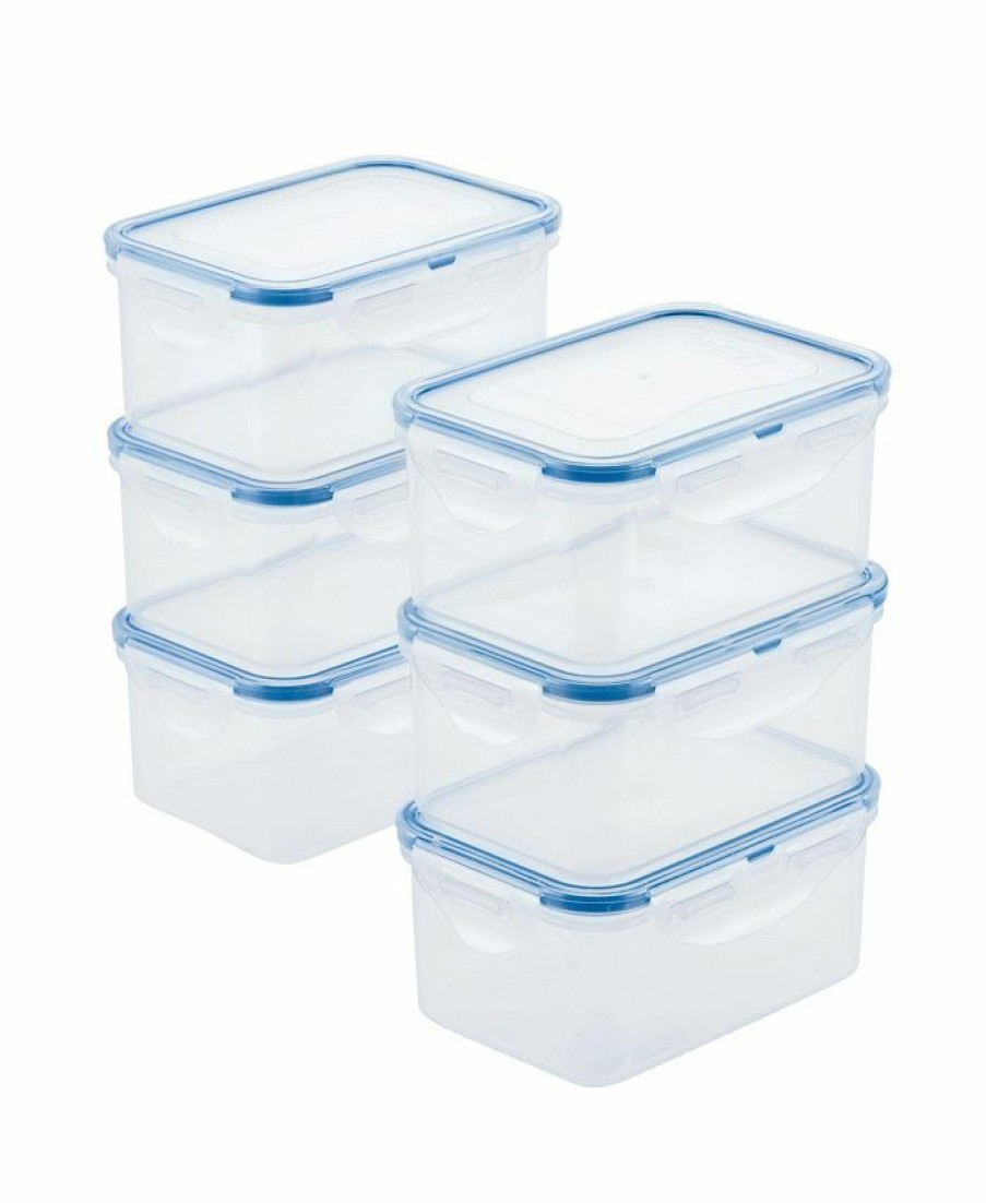 Kitchen * | Lock N Lock Easy Essentials Rectangular 20-Oz. Food Storage Container, Set Of 6 Clear