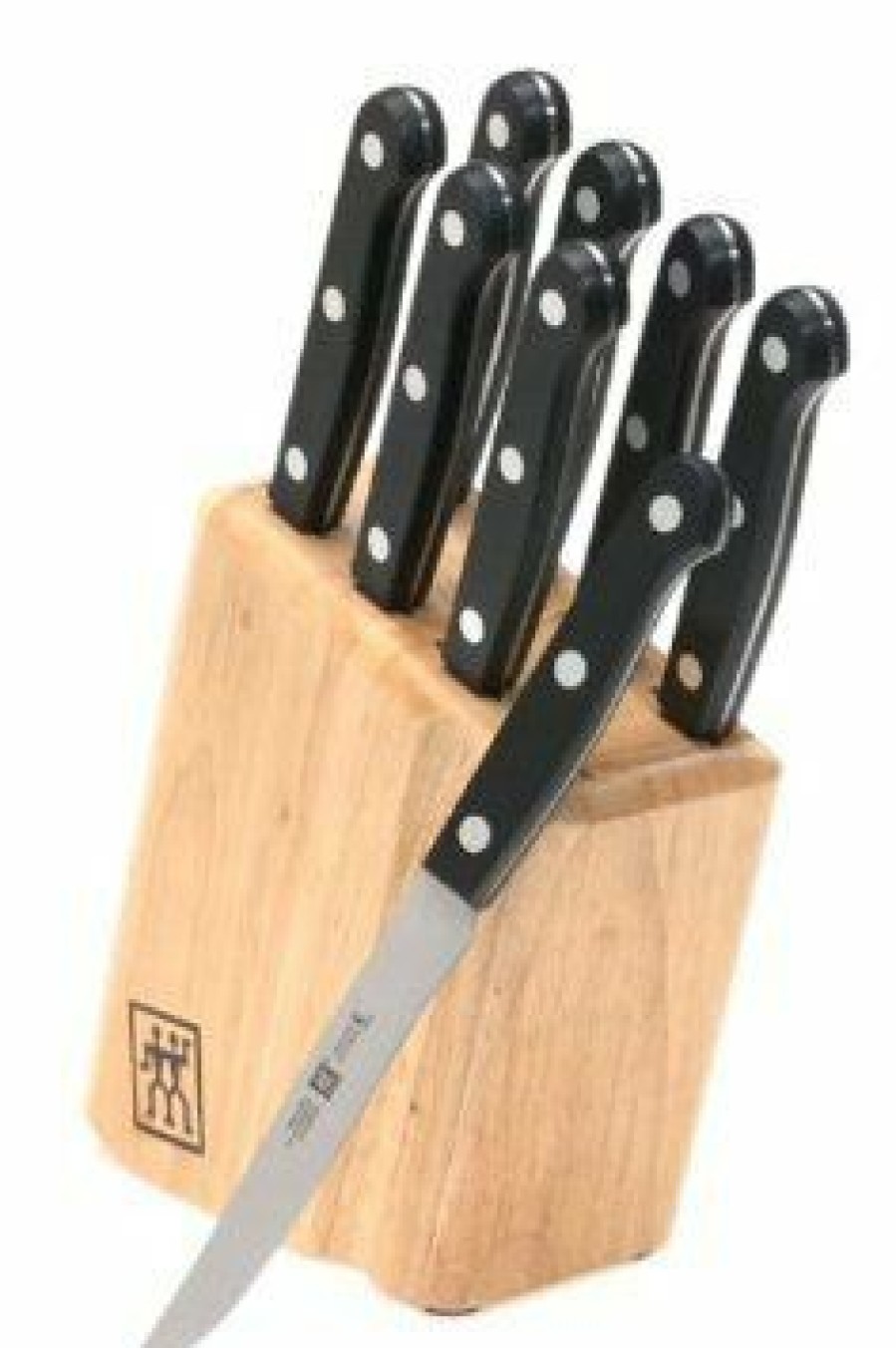 Knives * | Zwilling J.A. Henckels Twin Gourmet 9-Piece Steak Knife Set W/ Block