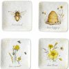 Glassware & Tabletop * | Certified International 6 Canape Plate (Set Of 4) | Bee Sweet