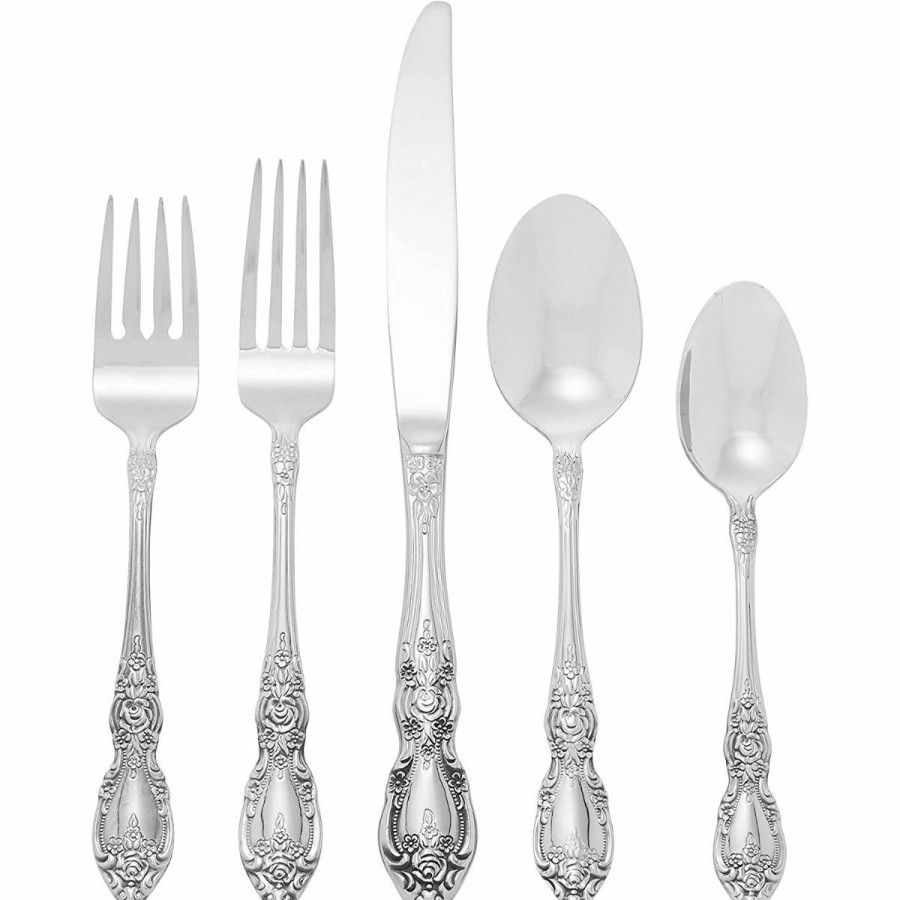 Glassware & Tabletop * | Oneida 18/0 Stainless Steel 45-Piece Flatware Set | Wordsworth