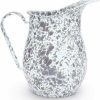 Glassware & Tabletop * | Crow Canyon Home Crow Canyon Enameled Pitcher Grey Marble