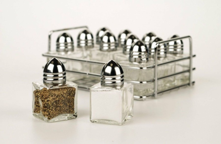 Glassware & Tabletop * | Rsvp International Rsvp Salt And Pepper Shakers W/ Rack