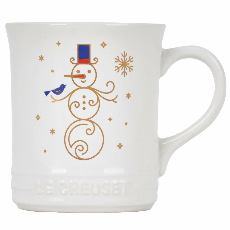 Glassware & Tabletop * | Le Creuset 14Oz Mug | Noel (Snowman)