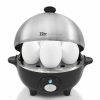 Kitchen * | Elite Gourmet Asy Electric 7 Egg Capacity Cooker, Poacher, Steamer, Omelet Maker With Auto Shut-Off Black