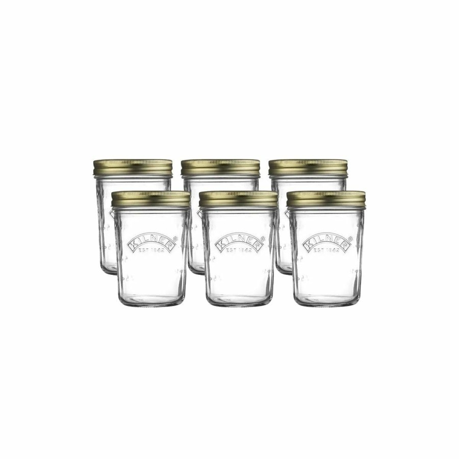 Cooks' Tools * | Kilner Wide Mouth Preserve Jars (Set Of 6) | 11.8Oz