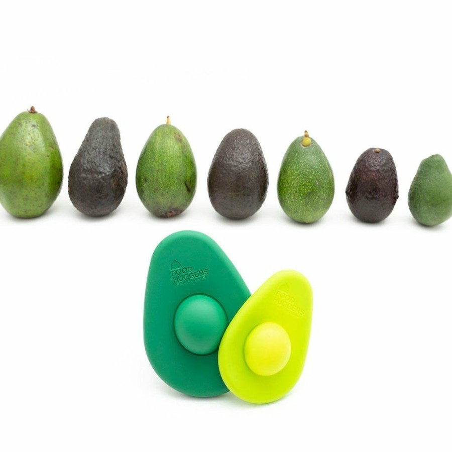 Cooks' Tools * | Food Huggers Avocado Huggers (Set Of 2) | Fresh Green