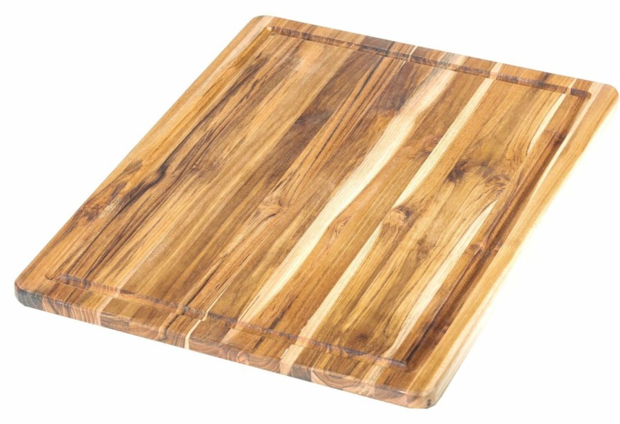 Knives * | Teakhaus Edge Grain Carving Board + Juice Canal (Rectangle) | 18 X 14 X 1