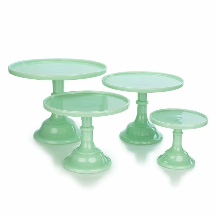 Glassware & Tabletop * | Mosser Glass 4-Tier Cake Plates Set | Jade