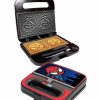 Kitchen * | Uncanny Brands Spider-Man Waffle Maker Black And Red