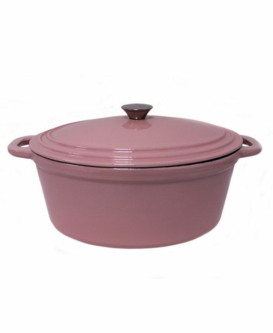 Kitchen * | Berghoff Neo 8 Qt. Oval Cast Iron Casserole Pink