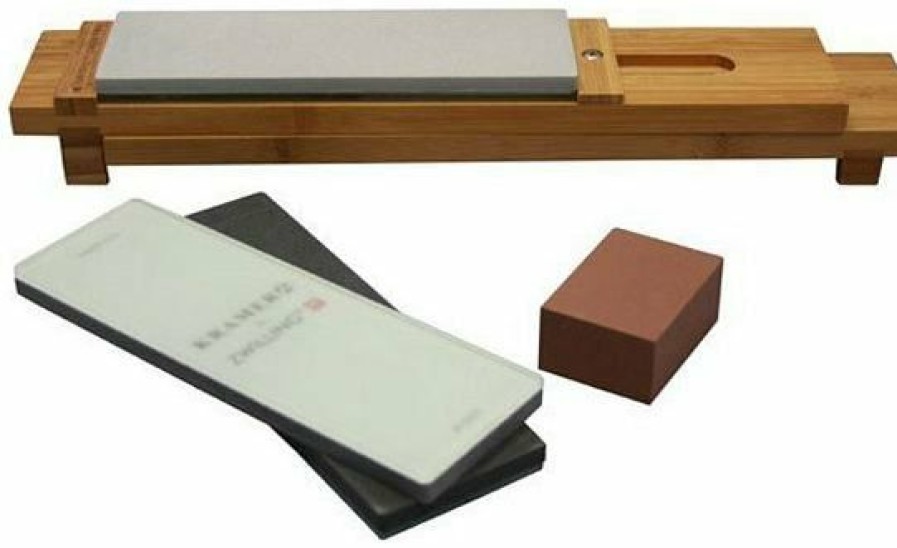 Knives * | Zwilling J.A. Henckels Euroline By Bob Kramer 6Pc Carbon Steel Sharpening Stone Kit