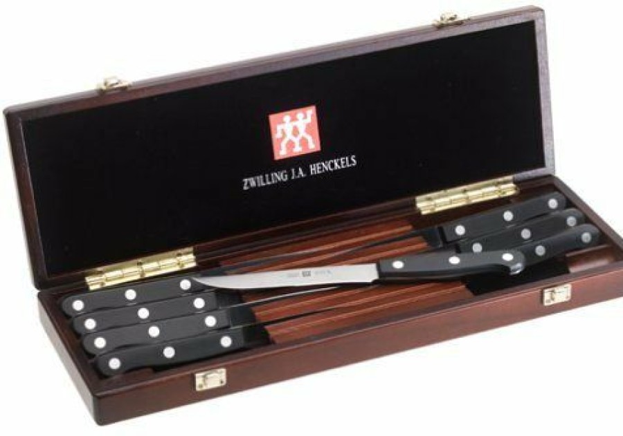 Knives * | Zwilling J.A. Henckels Twin Gourmet 8-Piece Steak Knife Set W/ Box