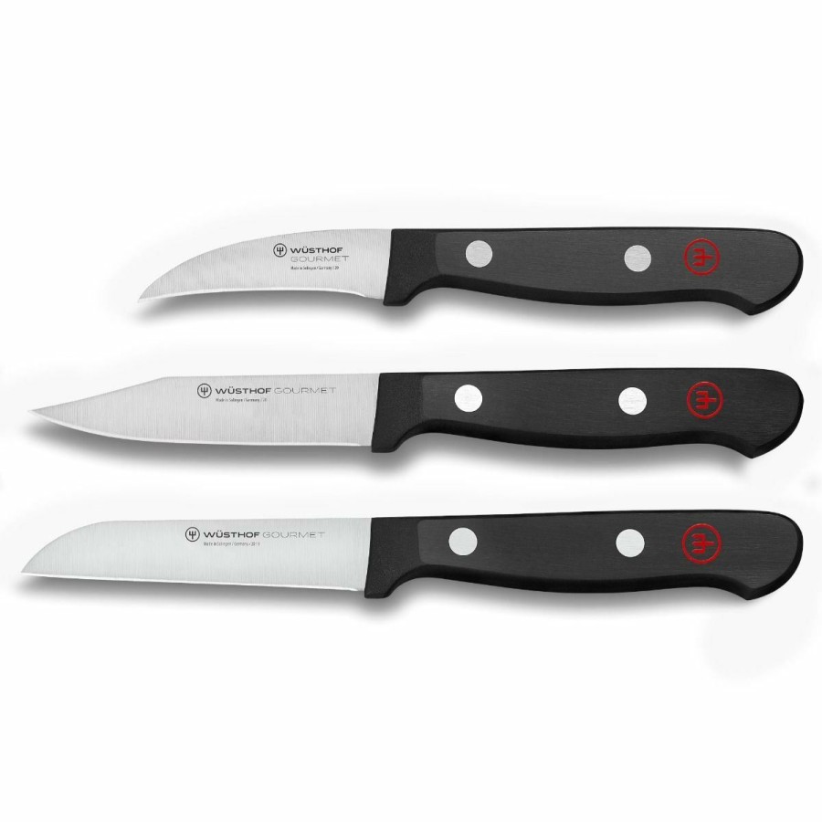 Knives * | Wusthof Cutlery Wusthof Gourmet 3-Piece Paring Knife Set