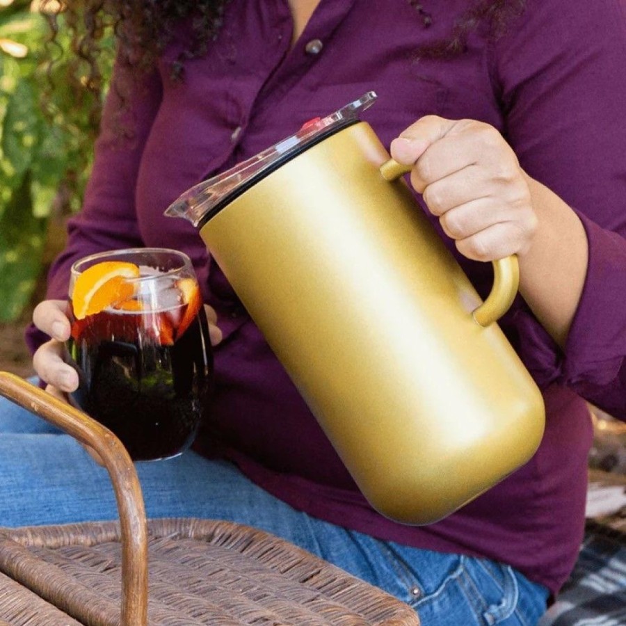 Glassware & Tabletop * | Served 66Oz Insulated Drinkware Pitcher | Golden