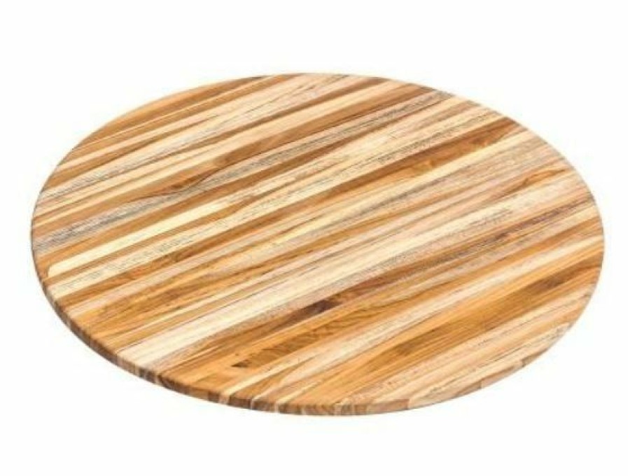 Knives * | Teakhaus Edge Grain Cutting/Serving Board (Round) | 18 X 0.55