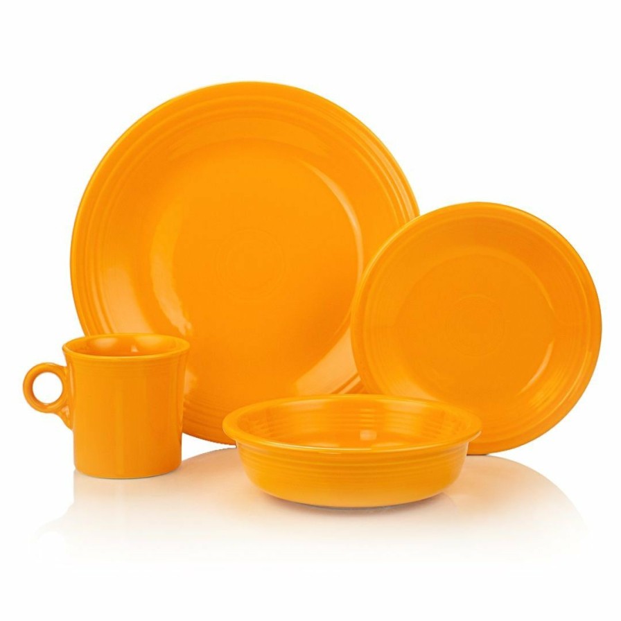 Glassware & Tabletop * | Fiesta 16-Piece Classic Dinnerware Set | Butterscotch