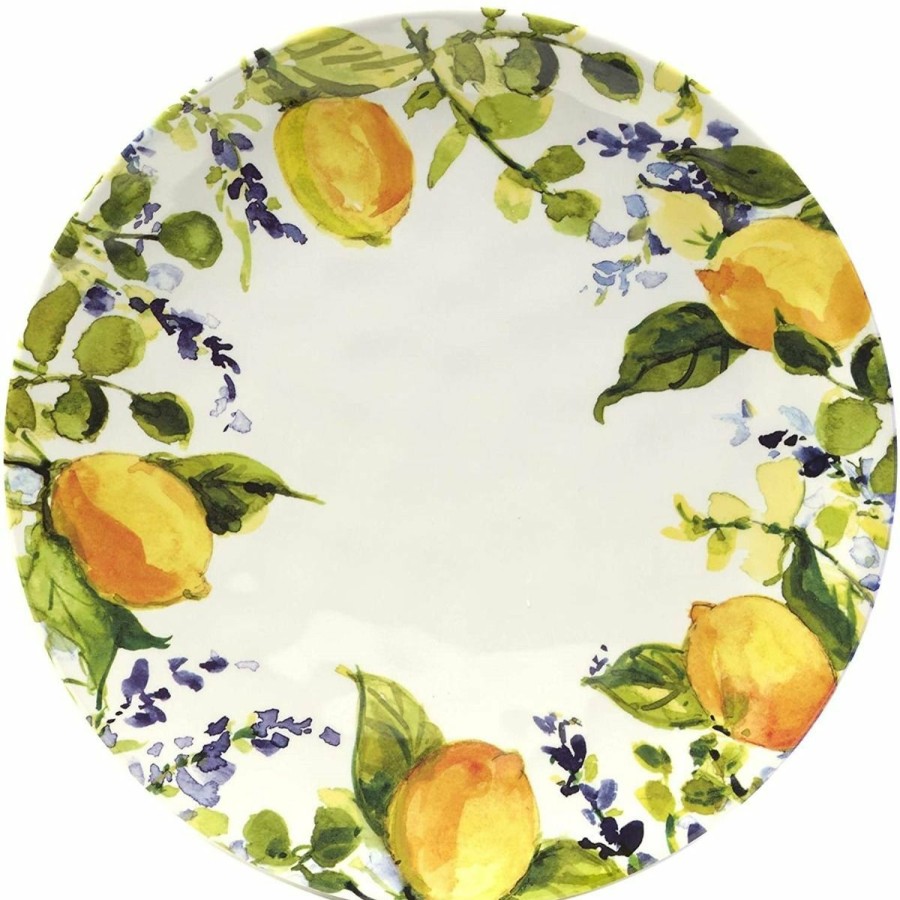 Glassware & Tabletop * | Certified International 11 Melamine Dinner Plate | Lemon Zest