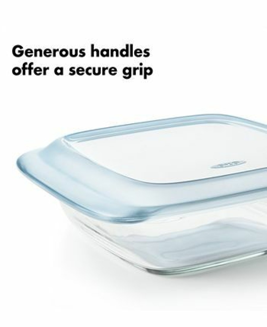 Kitchen * | Oxo Glass 2-Qt Baking Dish & Lid Blue