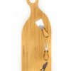 Kitchen * | Berghoff Amboo 4 Piece Paddle Cheese Board Set With 3 Tools Brown