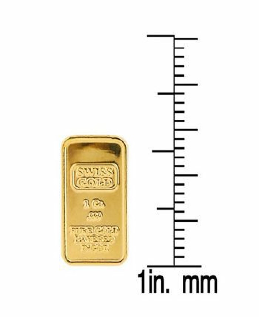 Misc_Gifts * | American Coin Treasures 24Kt Gold Gram Brass Swiss Ingot Tribute Multi