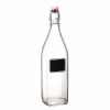 Glassware & Tabletop * | Bormioli Rocco 33.75Oz Swing Top Glass Bottle With Chalkboard Label