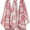 Glassware & Tabletop * | Danica Brands Now Designs By Danica Jumbo Dishtowels (Set Of 3) | Red