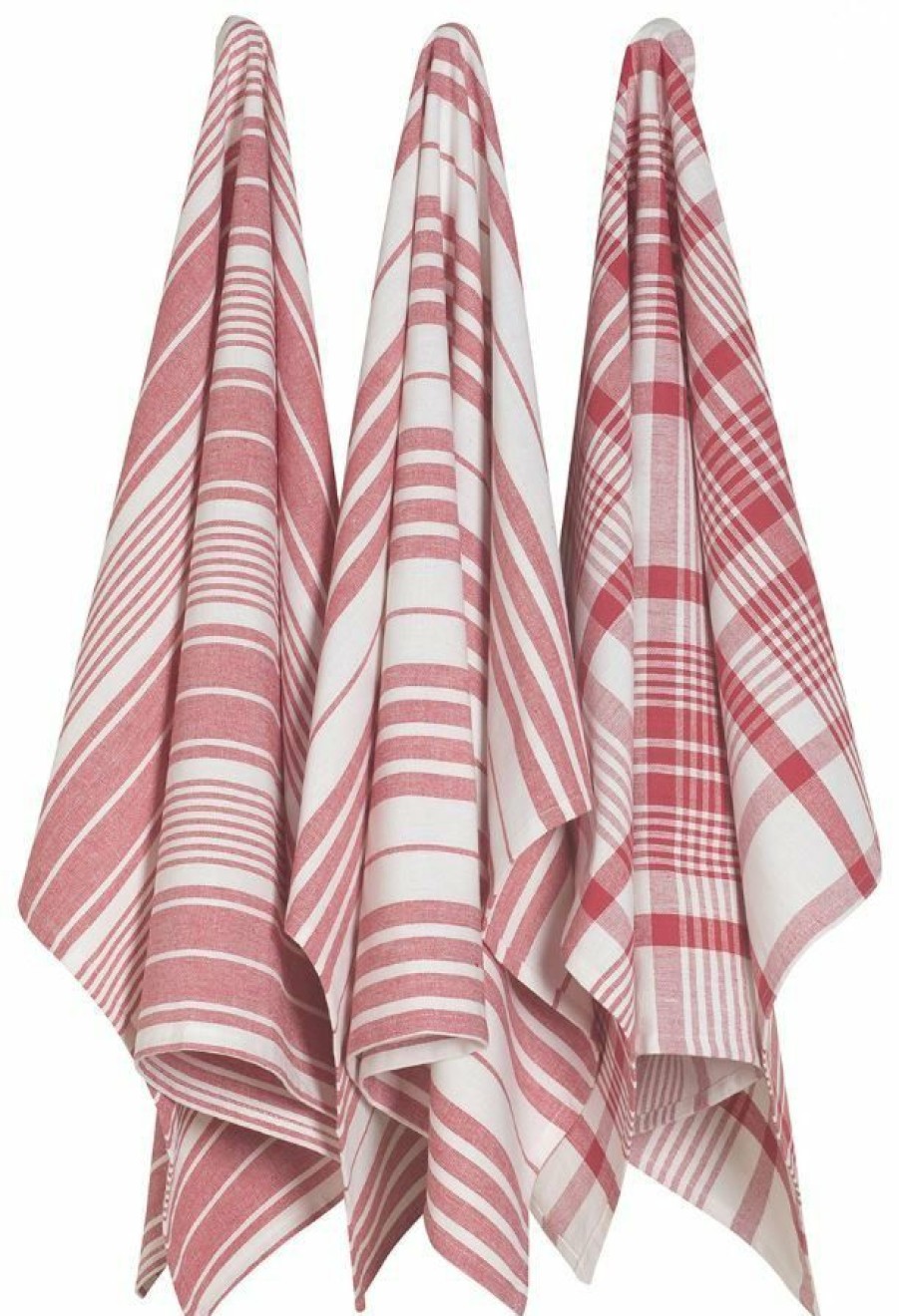 Glassware & Tabletop * | Danica Brands Now Designs By Danica Jumbo Dishtowels (Set Of 3) | Red