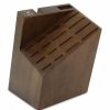 Knives * | Zwilling J.A. Henckels Pro Walnut 18 Slot Slant Knife Block