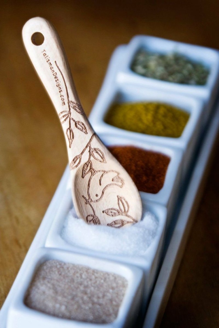 Cooks' Tools * | Talisman Designs Tiny Beechwood Salt Spoon (3.5 )