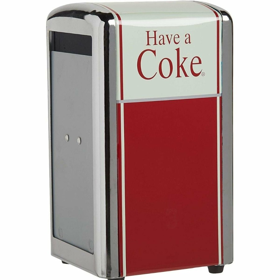 Glassware & Tabletop * | Tablecraft Coca-Cola Full Size Napkin Dispenser