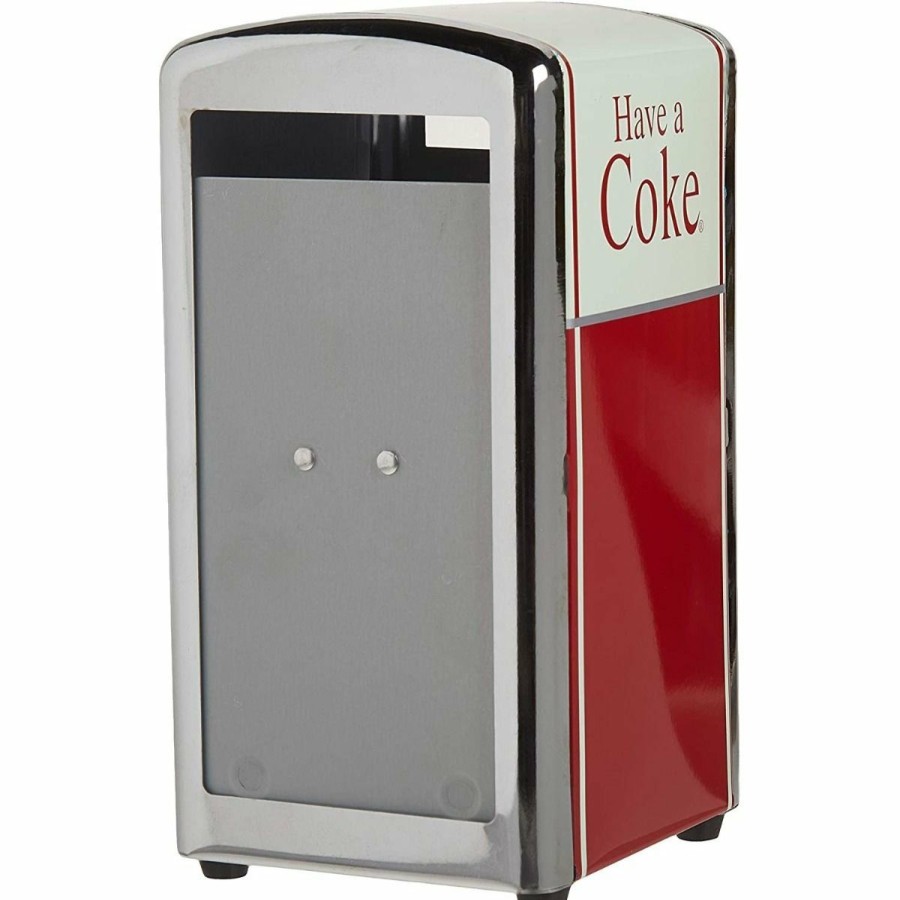 Glassware & Tabletop * | Tablecraft Coca-Cola Full Size Napkin Dispenser