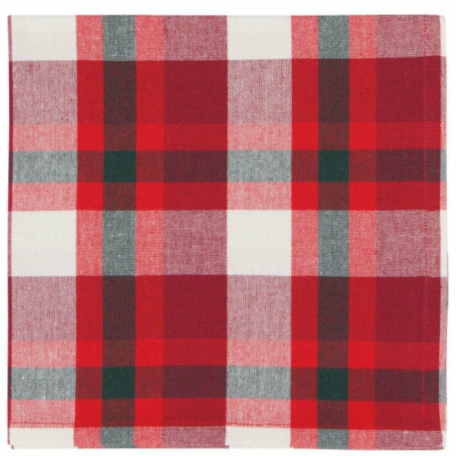 Glassware & Tabletop * | Danica Brands Now Designs By Danica Second Spin 20 Napkins (Set Of 4) | Tannenbaum Plaid