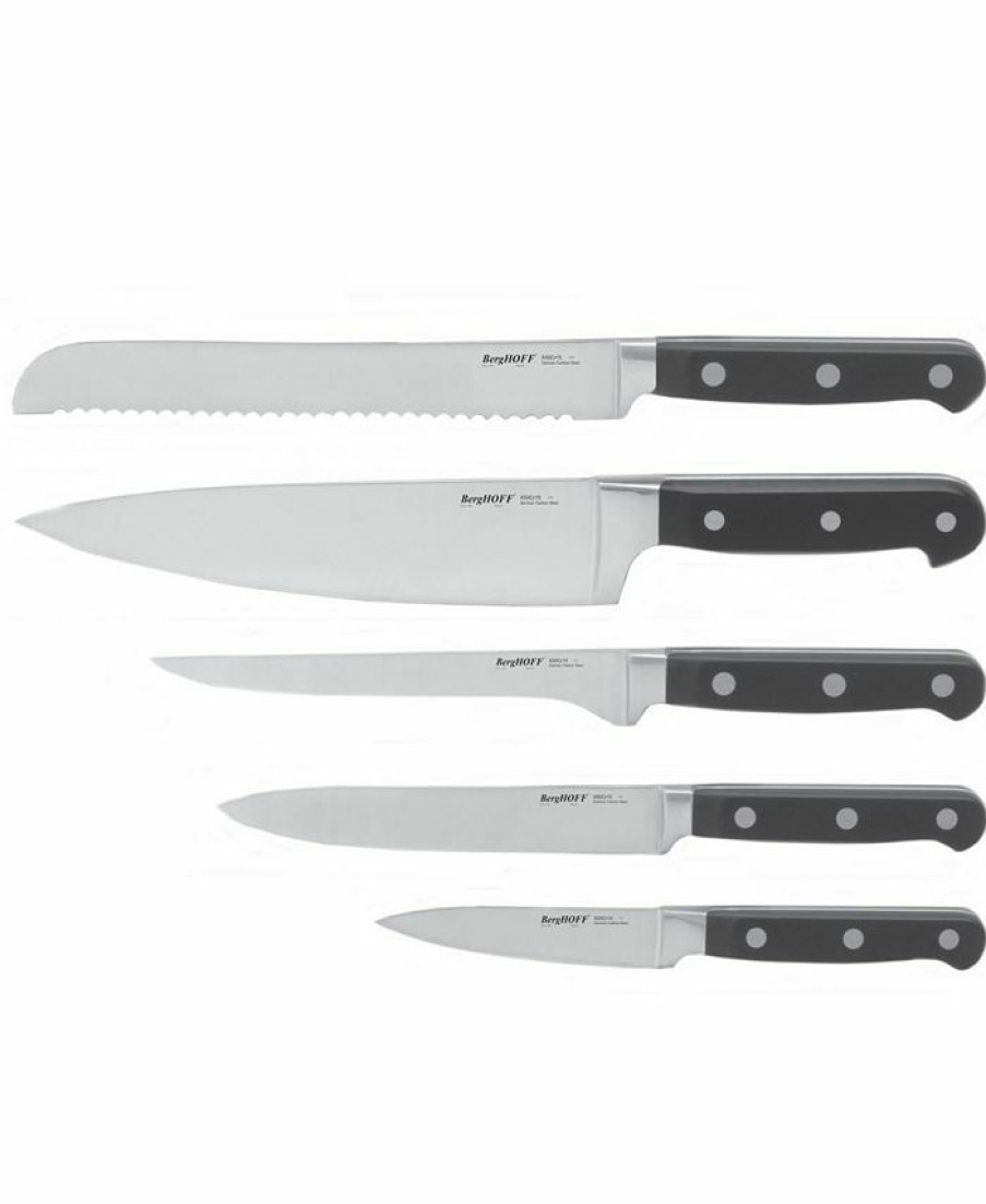 Kitchen * | Berghoff Contempo 5-Pc. Cutlery Set Black, Silver