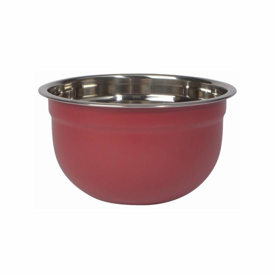 Cooks' Tools * | Danica Brands Now Designs By Danica Stainless Steel Mixing Bowls (Set Of 3) | Matte Carmine