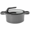 Kitchen * | Berghoff Gem Collection Nonstick 3.3-Qt, Covered Stockpot Gray