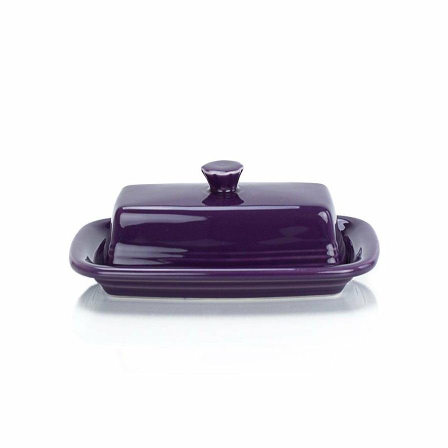 Glassware & Tabletop * | Fiesta Extra Large Covered Butter Dish | Mulberry