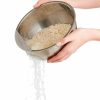 Cooks' Tools * | Helen'S Asian Kitchen Stainless Steel Rice Washing Bowl 3 Qt