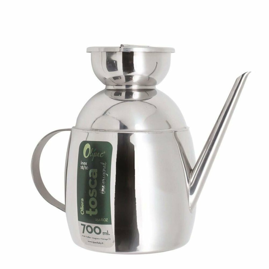 Glassware & Tabletop * | Olipac Tosca 0.7L Olive Oil Dispenser | Stainless Steel